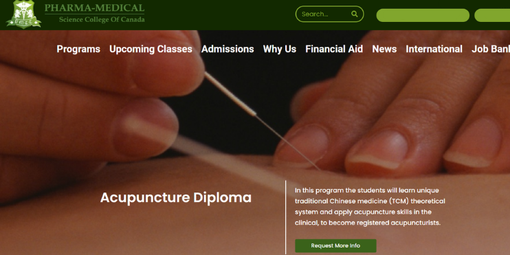 Acupuncture Diploma Program at Pharma Medical Science College of Canada in Toronto
